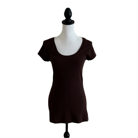 ⭐️Zenana Outfitters, Brown, Scoop neckTee,Size L⭐️ - Picture 4 of 9